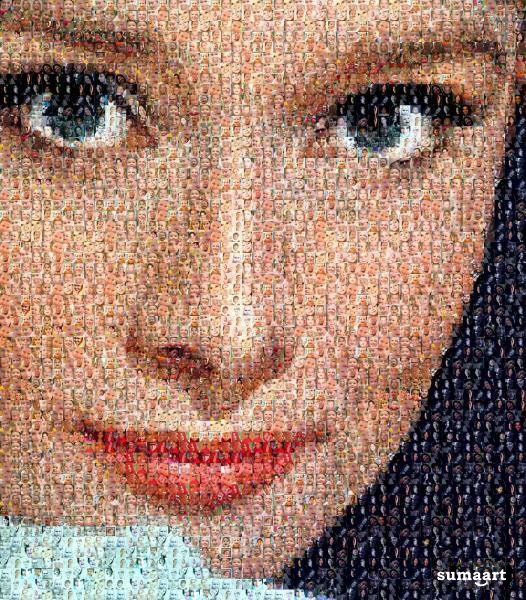 马赛克图像照片处理在线工具picartia 一键生成拼贴图片