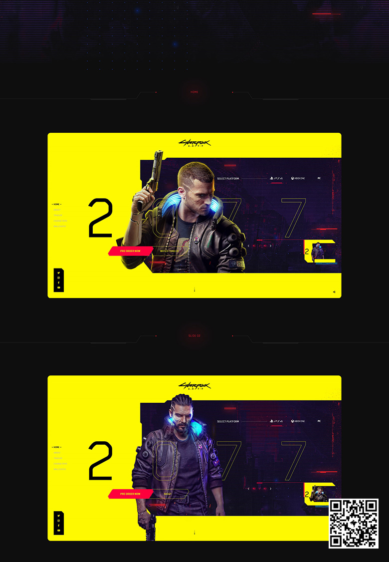 behance官网上游戏ui服饰布料舞蹈健身行业网站作品精选第二期