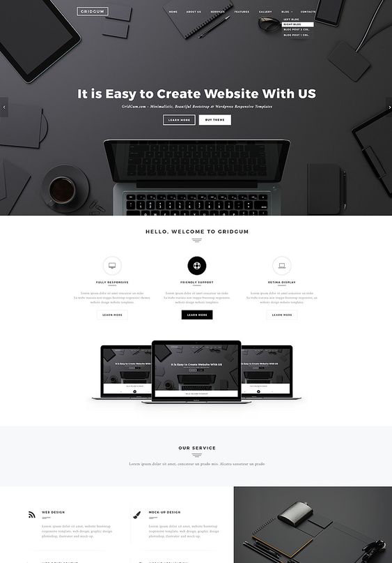 2020纯黑白色系优秀网页设计作品集