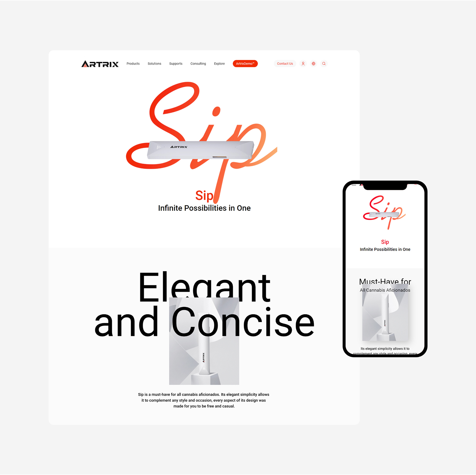 Artrix 产品专题网站2-素马设计作品