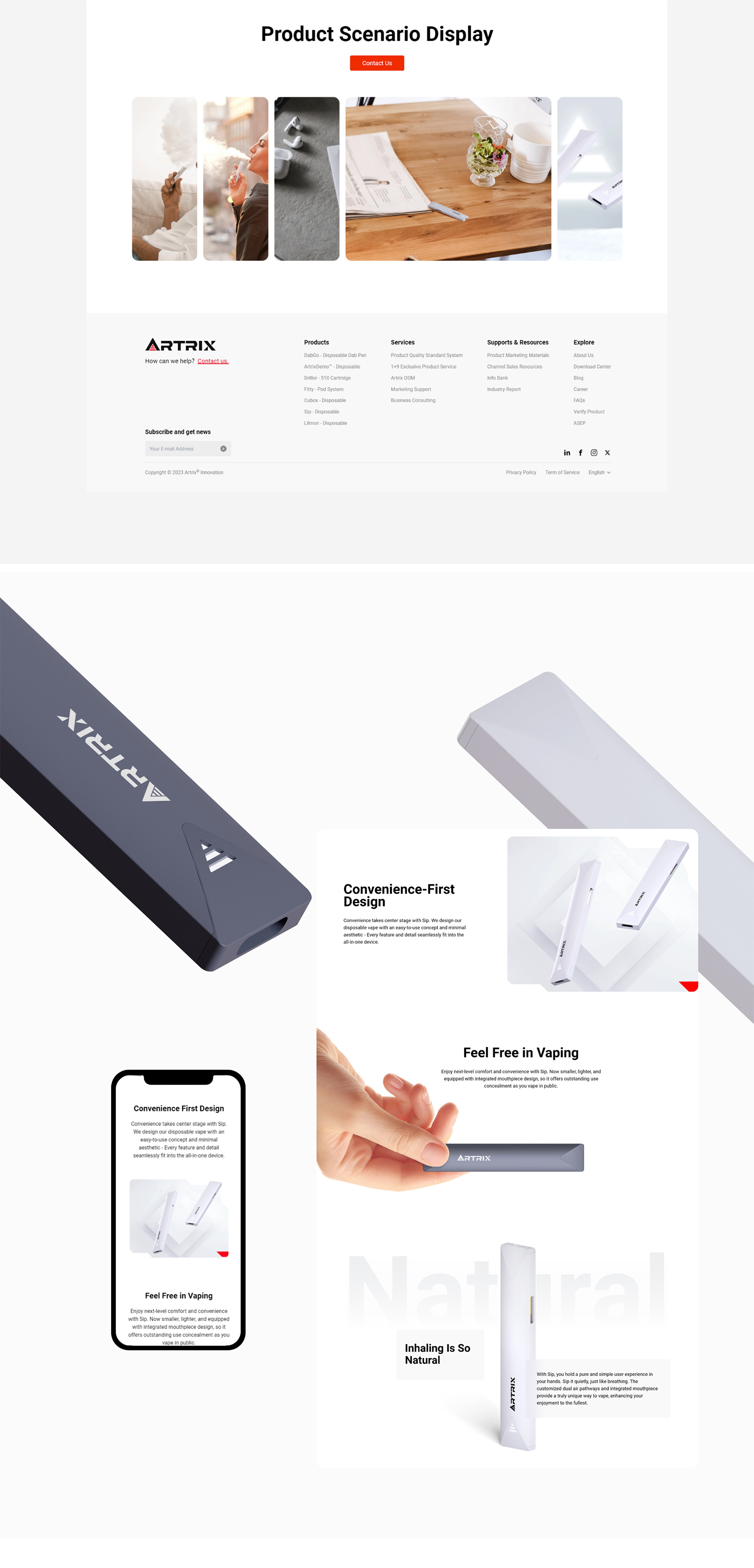 Artrix 产品专题网站6-素马设计作品